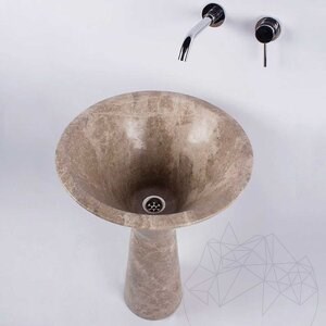 Lavabo, Marbre Autograph Light Emperador, 50 x 85 cm