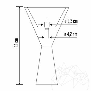 Lavabo, Marbre Autograph Light Emperador, 50 x 85 cm