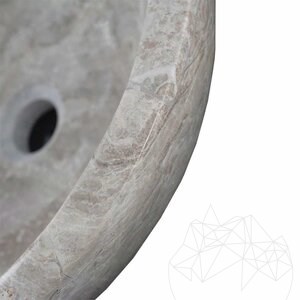 Lavabo, Marbre Tundra Grey RS-5, 42 x 15 cm