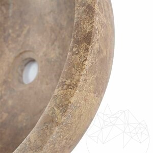Bathroom Sink - Latte Travertine RS-5, 42 x 15 cm