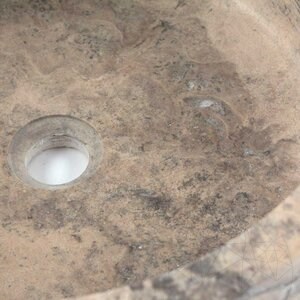 Lavabo, Travertin Argenté RS-22, 42 x 15 cm