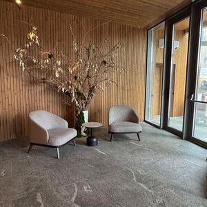 Pierre frittée L'ALTRA PIETRA Colosseo Grigioni, 60 X 60 X 2 cm, R11 - Antidérapant pour usage extérieur