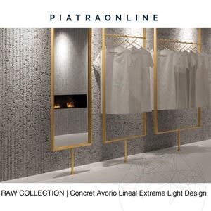 Dalle Concrete Avorio Lineal Extreme Light Design 3CM