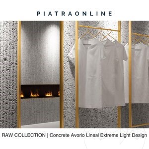 Dalle Concrete AvorioLineal Extreme Light Design 2CM