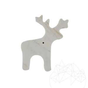 Cerf en marbre de Thassos, Décoration de Noël à domicile, 6 pièces