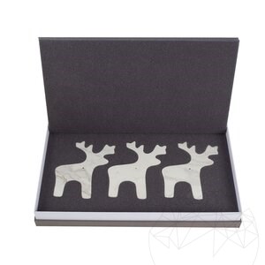 Cerf en marbre de Thassos, Décoration de Noël à domicile, 6 pièces