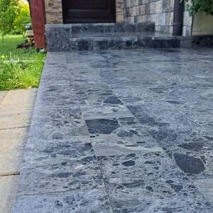 Ceppo Grey Tumbled Marble, 30.5 x 15.2 x 3 cm