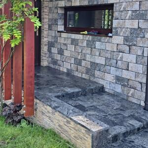 Ceppo Grey Tumbled Marble, 30.5 x 15.2 x 3 cm