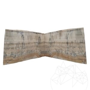 Plaque d'Onyx Polie Taillée en Veine, 2 cm