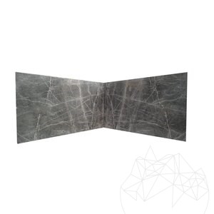 Emotion Plaque de Marbre Poli, 2 cm