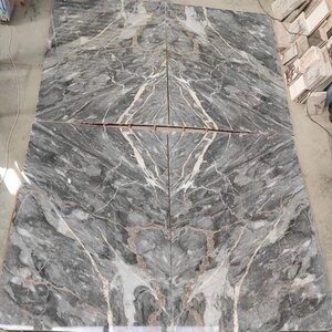 Golden Grey Pavé de marbre poli, 2 cm
