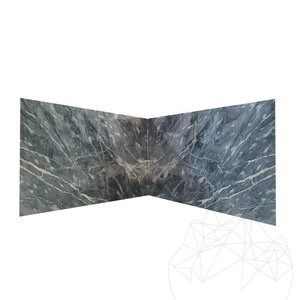 Golden Grey Pavé de marbre poli, 2 cm