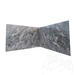 Golden Grey Pavé de marbre poli, 2 cm
