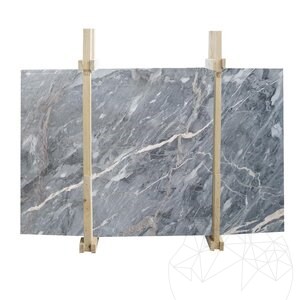 Golden Grey Pavé de marbre poli, 2 cm
