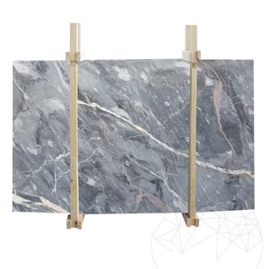 Golden Grey Pavé de marbre poli, 2 cm