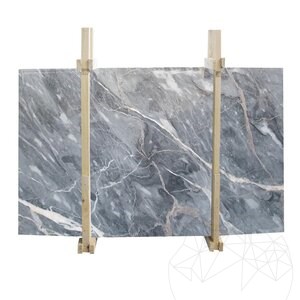 Golden Grey Pavé de marbre poli, 2 cm