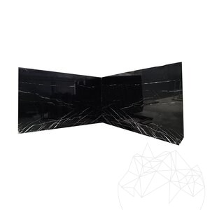 Alexander Black Plaque de Marbre Polie, 2 cm