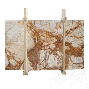 Calacatta Gold Pavé de Marbre Poli, 2 cm