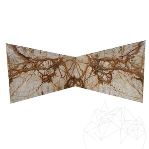 Calacatta Gold Pavé de Marbre Poli, 2 cm