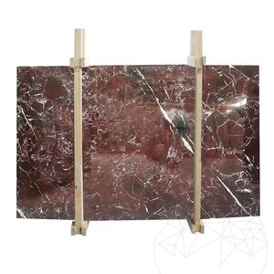 Rosso Levanto Pavé de Marbre Poli, 2 cm