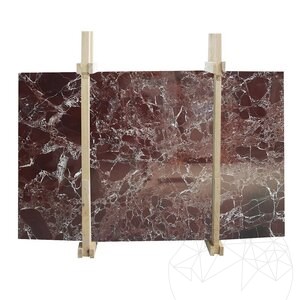 Rosso Levanto Pavé de Marbre Poli, 2 cm