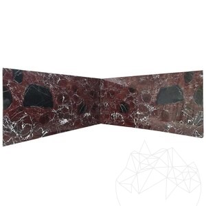 Rosso Levanto Pavé de Marbre Poli, 2 cm