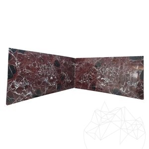 Rosso Levanto Pavé de Marbre Poli, 2 cm