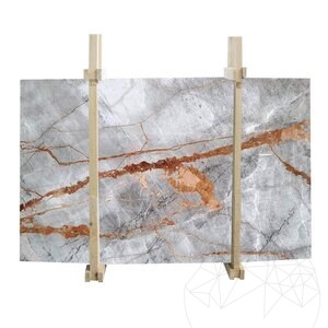 Symphony Grey Pavé de Marbre Poli, 2 cm
