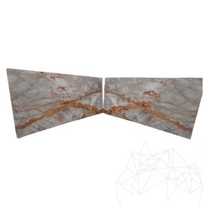 Symphony Grey Pavé de Marbre Poli, 2 cm