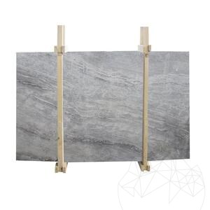 Dalle polie en marbre gris royal, 2 cm