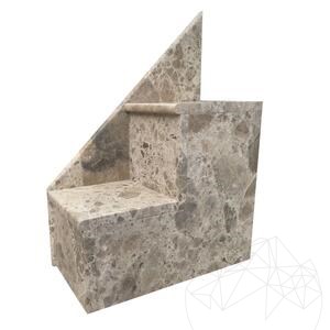 Marbre Ceppo di Crema  Brossé  2 cm – Plans de travail, marches, glaçures et pièces personnalisées