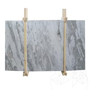 Calacatta Cielo Plaque de marbre poli, 2 cm