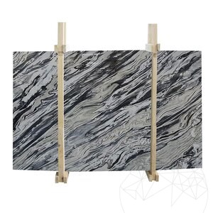 Silver Stream plaque de marbre poli, 2 cm