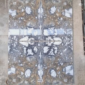 Invisible Grey Polished Marble Slab, 2 cm