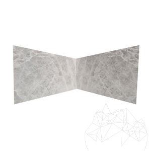 Dalle en marbre Dome Grey Poli, 2 cm