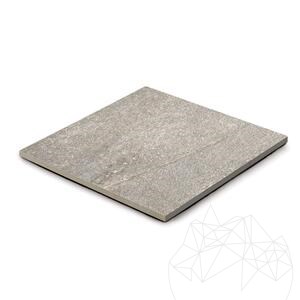Pierre frittée L'ALTRA PIETRA Etna Light Grey, 60 X 60 X 2 cm, R11 - Antidérapant pour usage extérieur