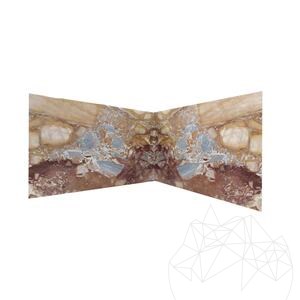 Tranche de marbre polie Earth Blue, 2 cm