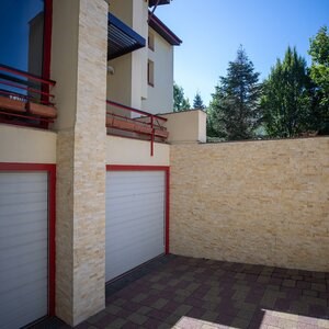 Panneau de revêtement mural en marbre crème Catania 15 x 60 cm