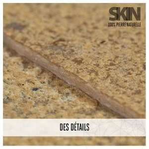 Sandstone Flexible Sandstone SKIN Panel Express - Sandy Yellow, 60x15 cm, auto-adhésif 3M pour les revêtements