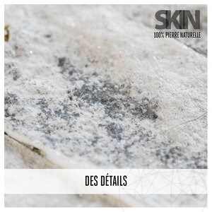 Panneau flexible Marble SKIN Express - Blanc nacré, 60x15 cm, auto-adhésif 3M pour le carrelage intérieur, les meubles