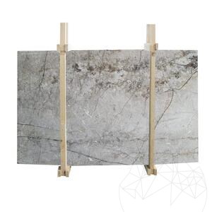 Dalle en marbre Fantastic Grey Poli, 2 cm