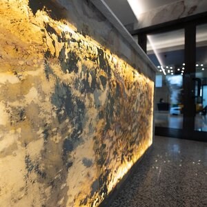 Ardoise flexible translucide SKIN 2mm - Indian Autumn, 210 x 105 cm | Lumière d'ambiance, intérieur et extérieur