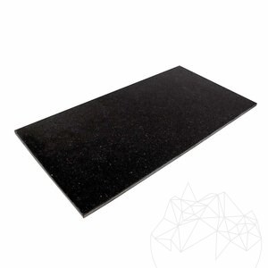 Granit poli Black Galaxy 61 x 30,5 x 1 cm (4 bords biseautés)