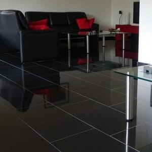 Granit poli Black Galaxy 61 x 30,5 x 1 cm (4 bords biseautés)