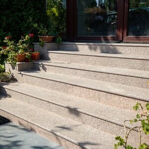 Granit Santa Rossa Fiamat 1.8 cm - Comptoirs, marches, émaux et pièces sur mesure