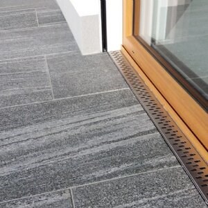 Granit finition cuir gris 60 x 30 x 1,5 cm 