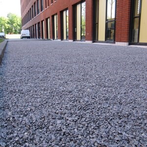 Stabilisateur de gravier drainant et 100% recyclable, gris, 120 x 80 x 2,6 cm