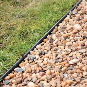 Bordure pour jardin, noir, (H -10 cm, 6 lm/rouleau)