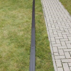 Bordure pour jardin, noir, (H -10 cm, 6 lm/rouleau)