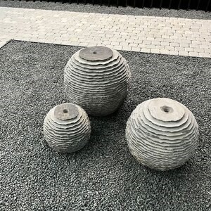 Sphère décorative anthracite gris, 30 cm